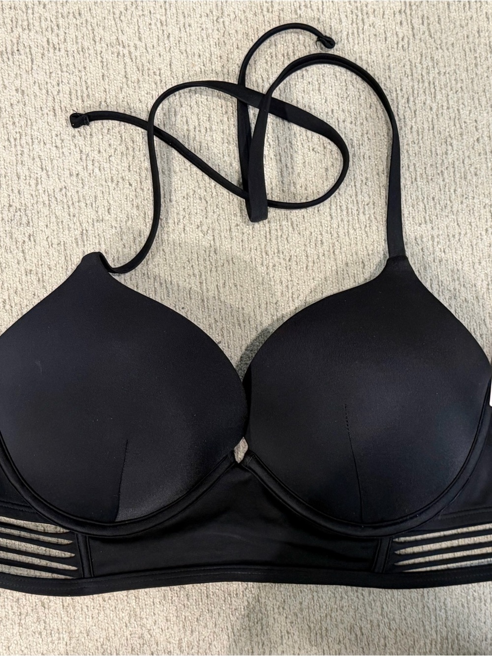 Victoria Secret Bombshell Bikini Top Black 32DD